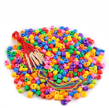 Rainbow Lacing Beads™ – Legende trådning - Regnbueperler med snore