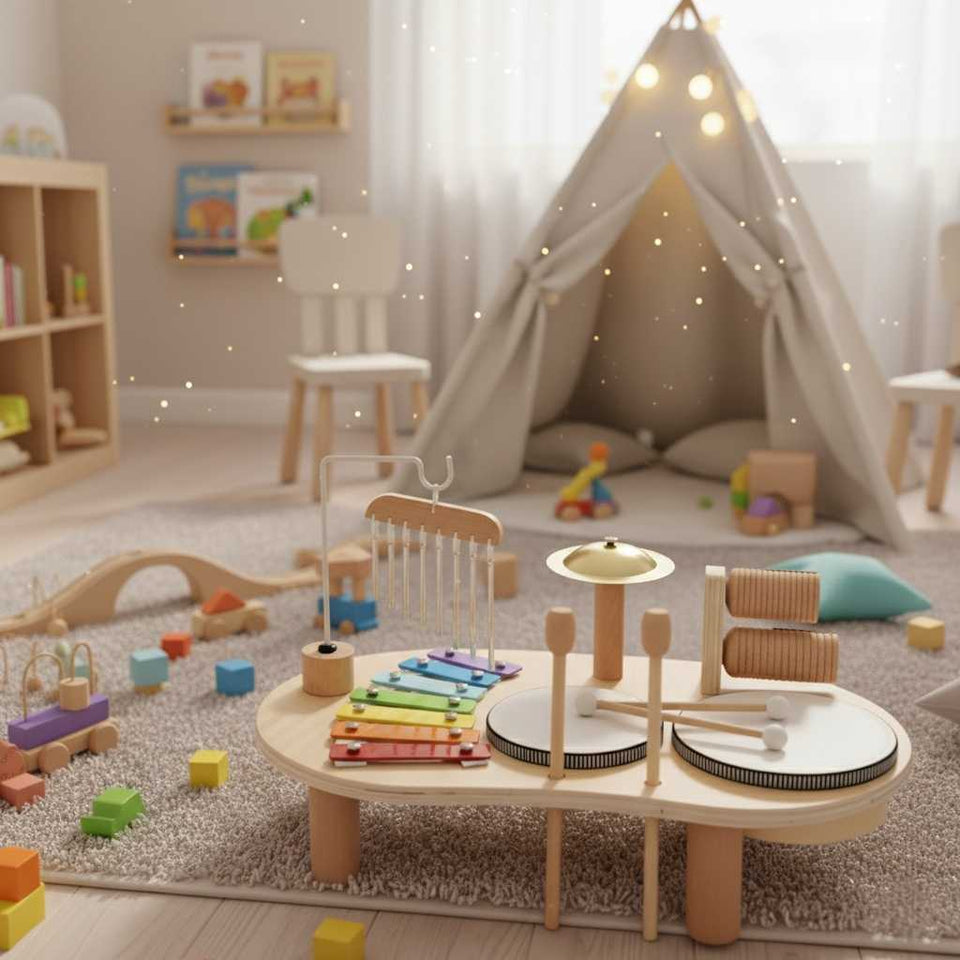 Baby Music Set™ - Musikalsk magi - Musiksæt i træ