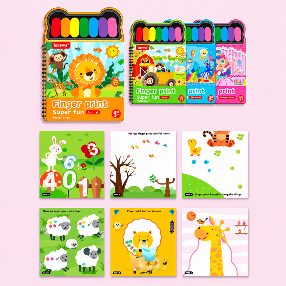 FingerArt – Kreativ & farbenfroh – Fingerfarbenbuch für Kinder