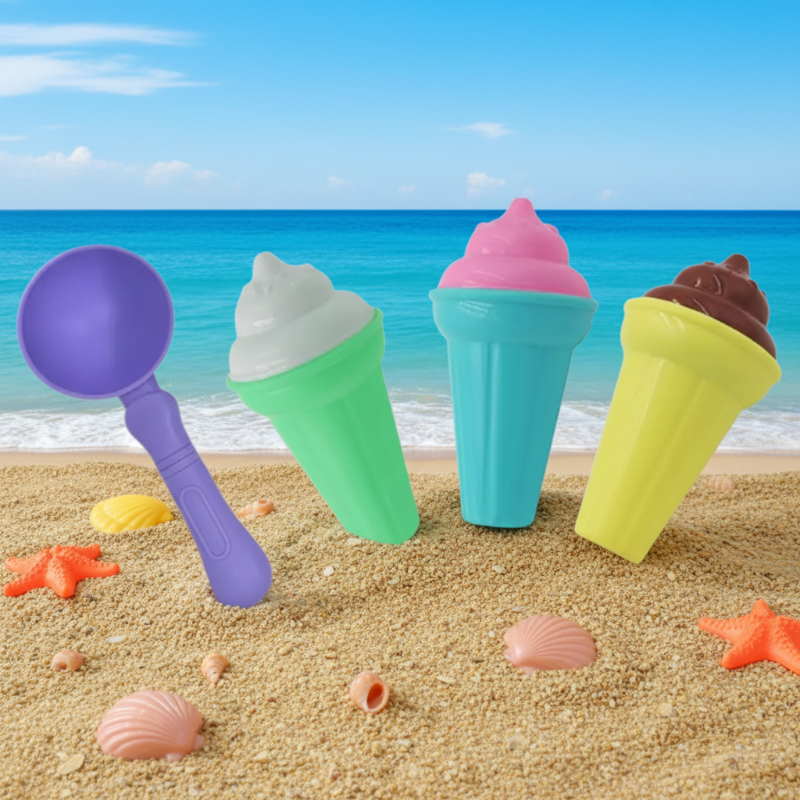 BeachFun – Sandspaß & Kreativität – Strand-Eis-Schaufel-Spielset