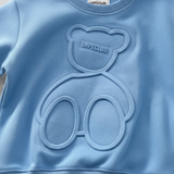 LittleCloud – Bequem & Gemütlich – Pullover mit 3D-Bärenmotiv