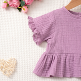 SoftCharm – Elegant & bequem – Mädchen-Set mit Rüschenoberteil und langer Hose