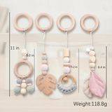 Wooden Baby Rattle Toy – Sinneserfahrung & Sicherheit – Baby-Gymnastik