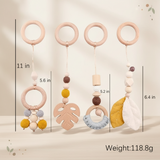 Wooden Baby Rattle Toy – Sinneserfahrung & Sicherheit – Baby-Gymnastik