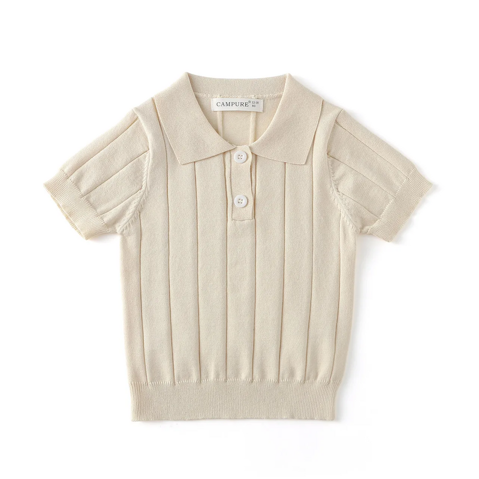 MiniLuxe – Elegant & bequem – Polohemd aus Strickstoff