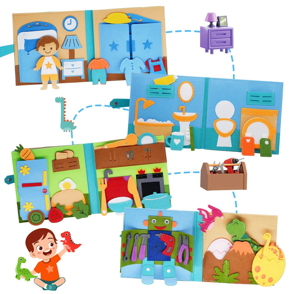 Life Skills Book – Spielen & Lernen – Aktivitätsbuch Kleinkind