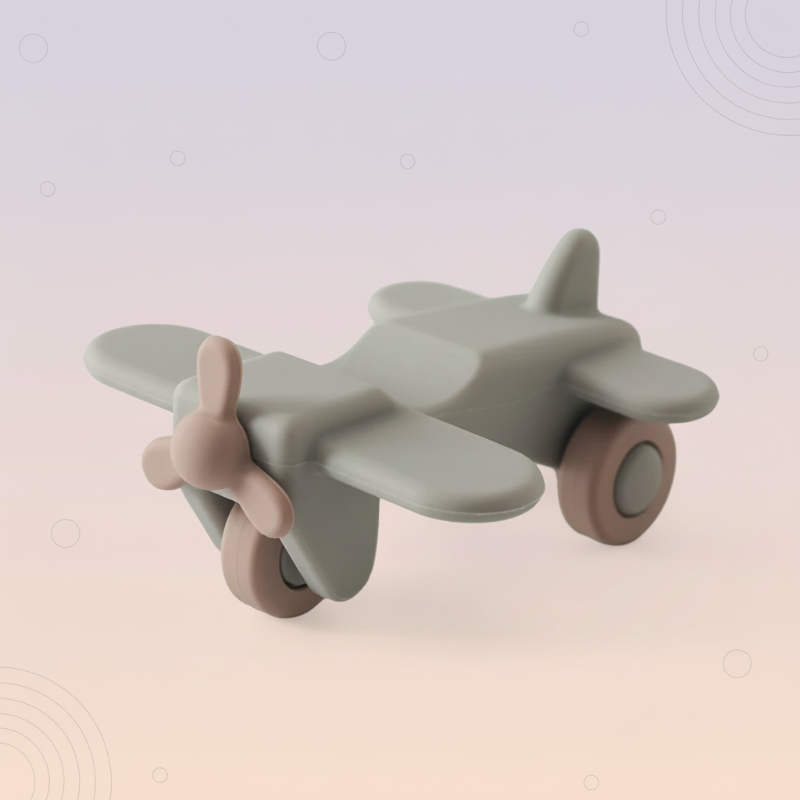 Montessori Silicone Toy Car – Sicher & bissfest – Beißspielzeug aus Silikon in Fahrzeugform