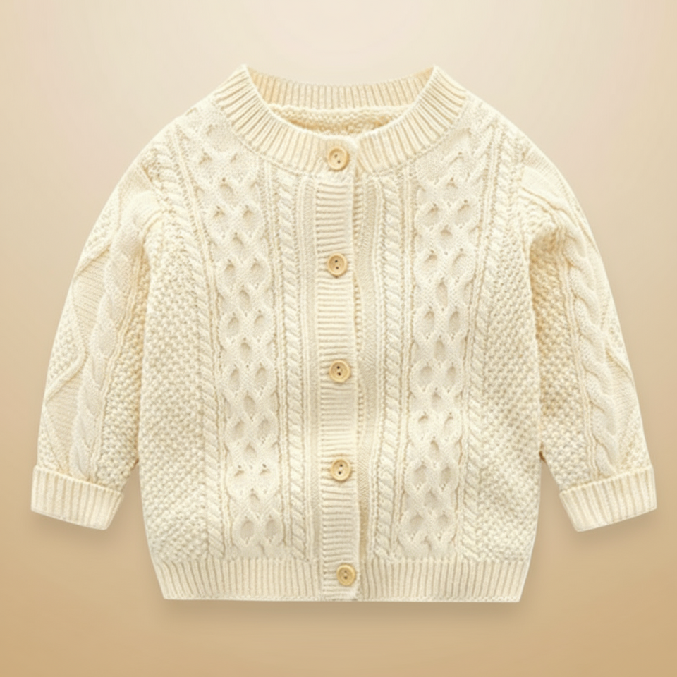 CozyCub – Komfortabel og moderigtig – strikket cardigan til børn