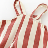 Striped Overall Romper – Weich & Bequem – Kinder-Jumpsuit