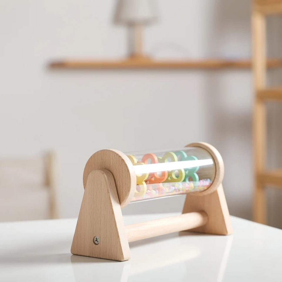 TinyMelody – Beruhigend & lehrreich – Musikspielzeug aus Holz mit Regengeräusch
