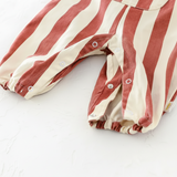 Striped Overall Romper – Weich & Bequem – Kinder-Jumpsuit