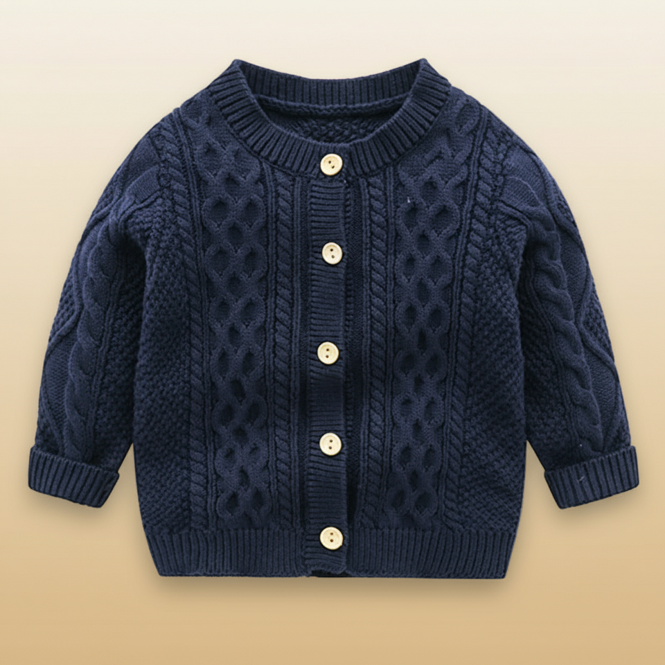 CozyCub – Komfortabel og moderigtig – strikket cardigan til børn