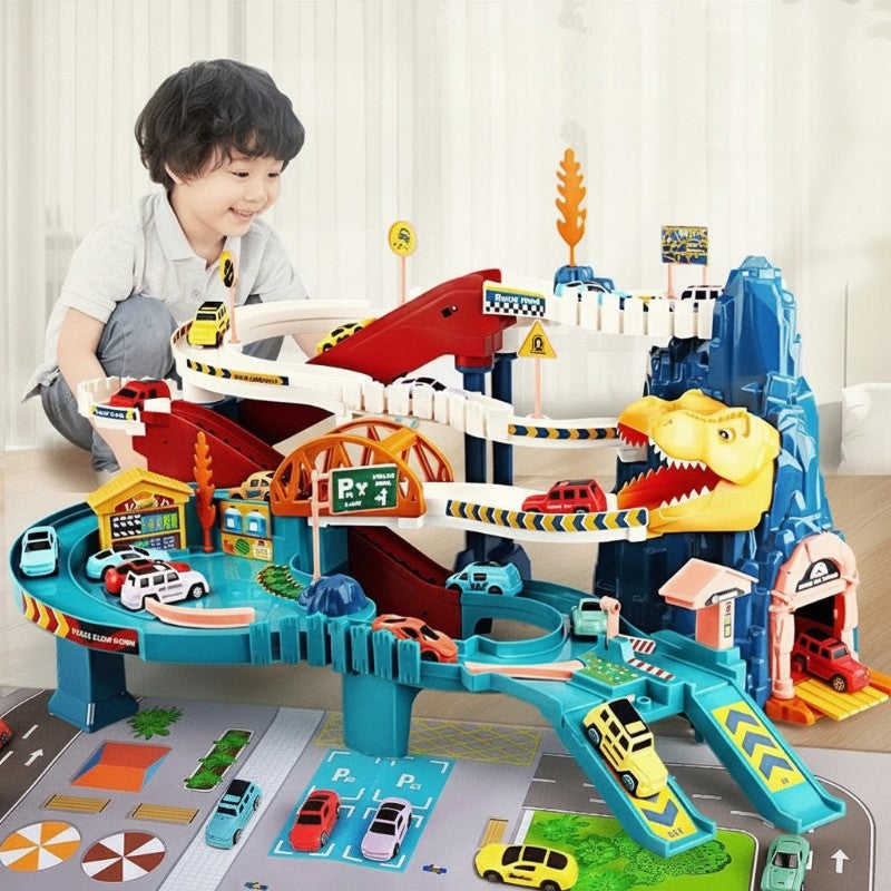 JurassicRun – Cool & Lehrreich – Dino-Rennbahn mit Autos