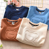 LittleCloud – Bequem & Gemütlich – Pullover mit 3D-Bärenmotiv