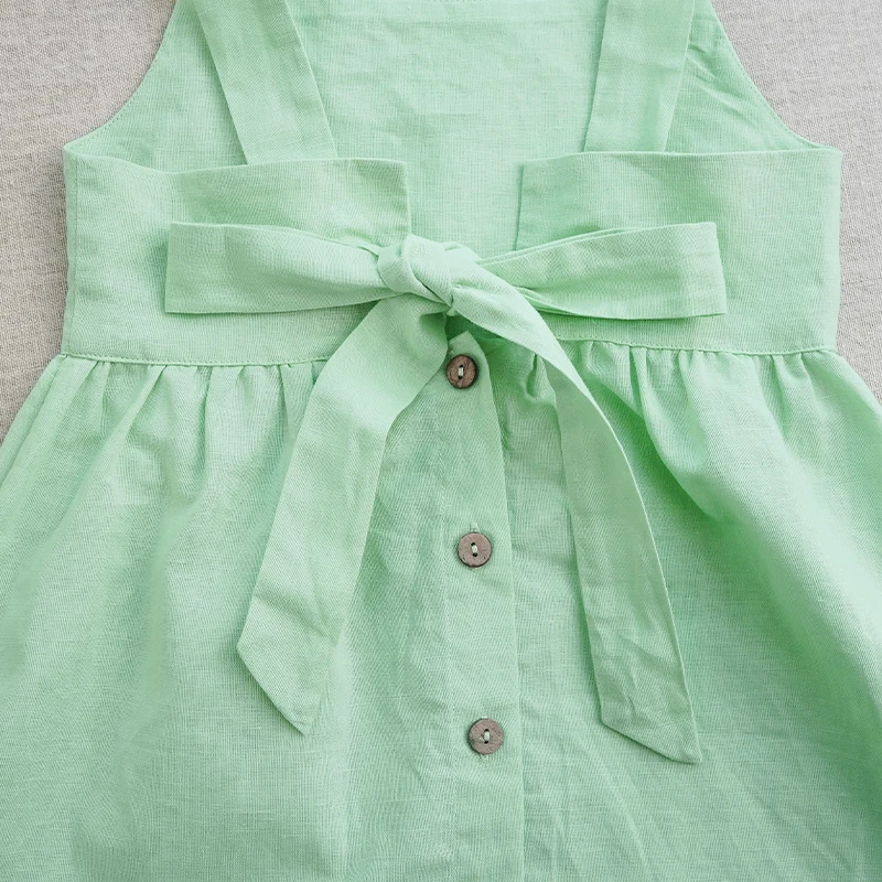 BloomGrace – Niedlich & bequem – Kinderkleid mit Schleife und verstellbaren Trägern