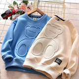 LittleCloud – Bequem & Gemütlich – Pullover mit 3D-Bärenmotiv