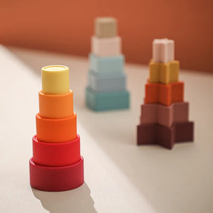 Silicone Stackers™ - Stapelspaß für die Kleinsten - Sortierspielzeug