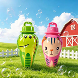 BubblePals – Fröhlich & Verspielt – Auslaufsicherer Mini-Seifenblasen-Spender mit Tiermotiven