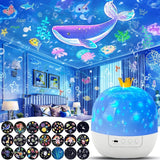 CosmoGlow – Drømmende og kreativ – Galaxy-projektor-natlampe med 360° rotation