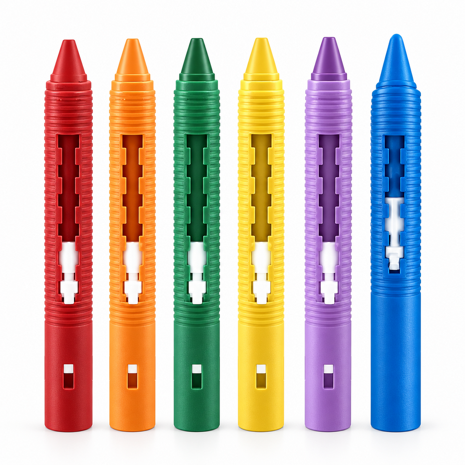 DoodleBath – Farbenfroh & verspielt – 6-teiliges Badekreide-Set