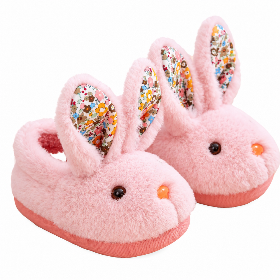 BunnyToes – Weich & warm – Plüsch-Hasenpantoffeln