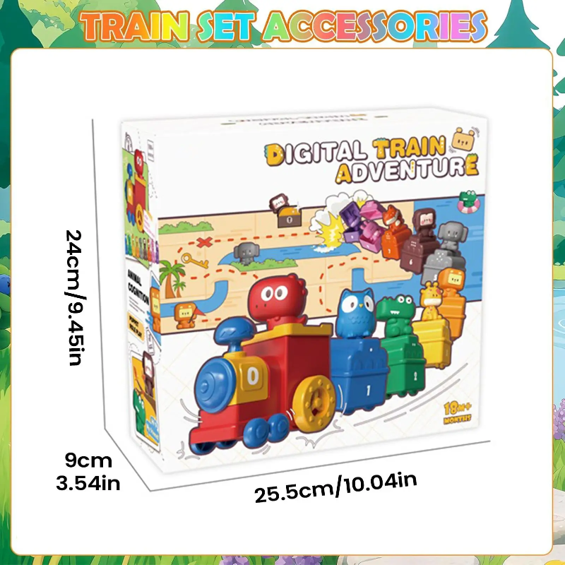 SmartTrain – Lernreich & unterhaltsam – Spielzeug-Eisenbahnset für Kinder