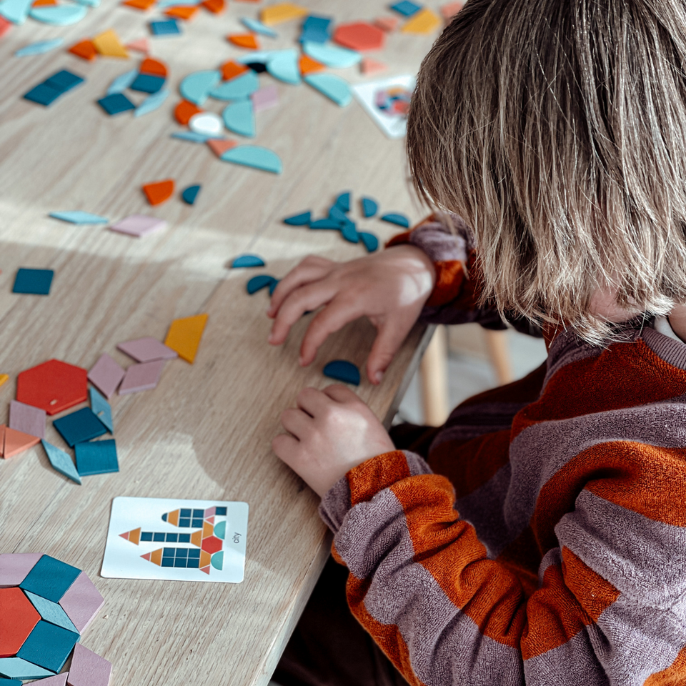 Woods™ | Udvikler kreativitet - Geometrisk puslespil