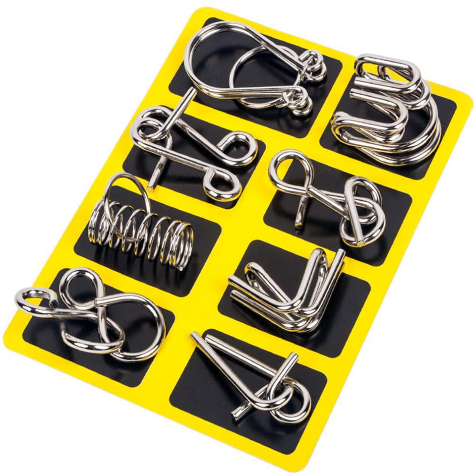 Metal Puzzle Ring Set™ - Metal Puzzle Fun - Puslering