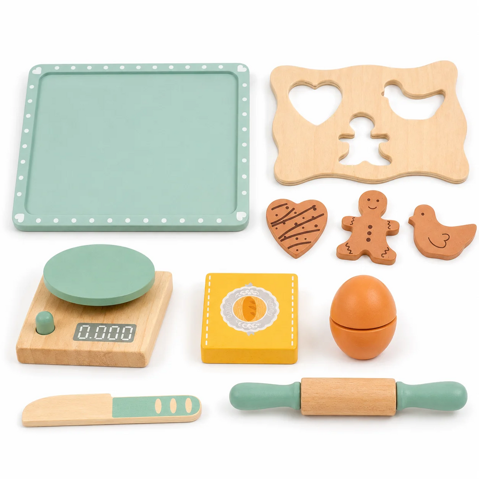 BakeBuddy – Kreativ & Lernfördernd – Holz-Backset als Spielzeug