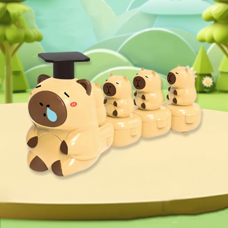 Capybara Train Toy – Verspielt & niedlich – Der geschäftige Zug