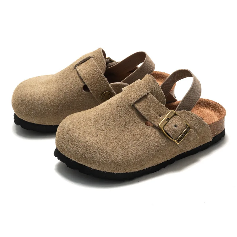 LittleWalk – Bequem & trendy – Sandalen im Clog-Stil aus Wildleder