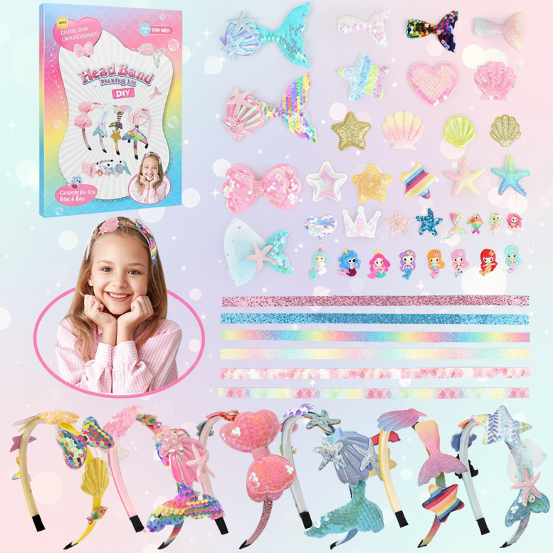 DIY Headband Making Kit – Kreativ & Verspielt – Haarband-Accessoire-Set