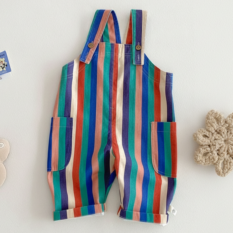 TinyStyle – Verspielt & bequem – Kinder-Latzhose mit Aufdruck