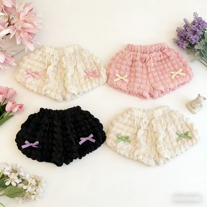 LovelyBloom – Weich & niedlich – Kinderhose mit Rüschen und Schleife