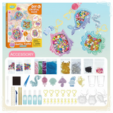 DIY Crystal Keychain Kit – Kreativt & legesygt – Nøglerings-håndværkssæt