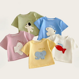 LittlePatch – Cartoon & Spaß  – Kinder-T-Shirt mit Cartoon-Aufnähern