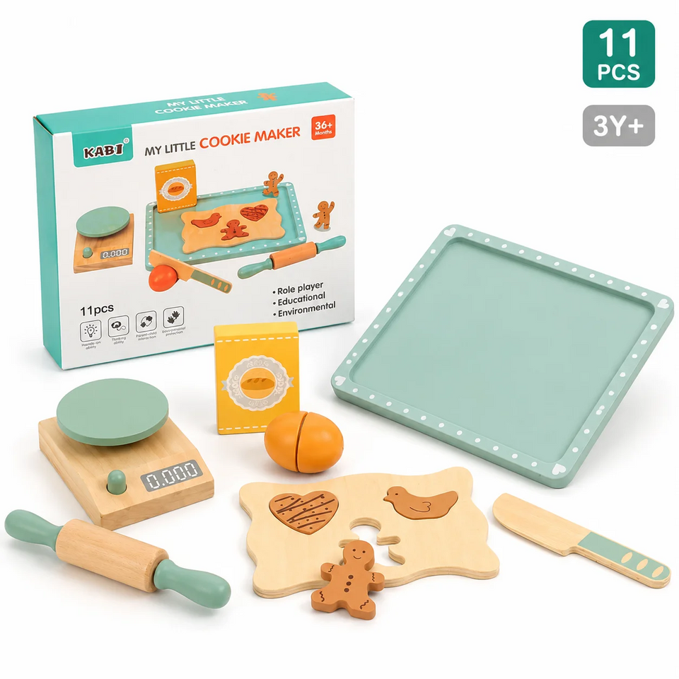 BakeBuddy – Kreativ & Lernfördernd – Holz-Backset als Spielzeug
