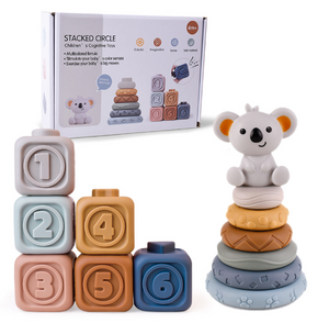 Koala Cubes™ - Zahnfreundlicher Turm - Zahnungsspielzeug