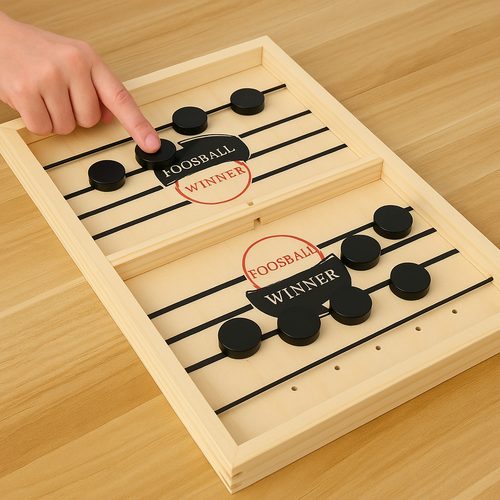 Foosball™ - Einfacher Aufbau - Brettspiel aus Holz