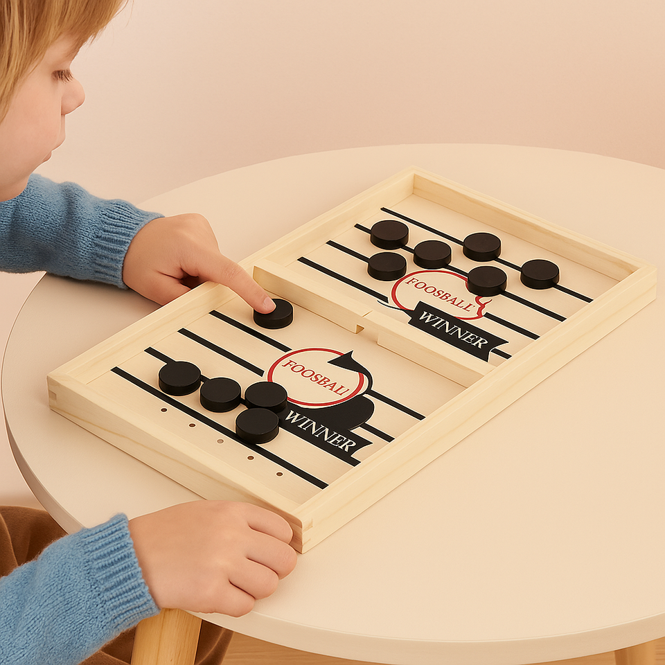 Foosball™ - Einfacher Aufbau - Brettspiel aus Holz