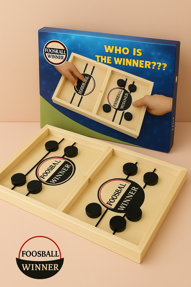 Foosball™ - Einfacher Aufbau - Brettspiel aus Holz