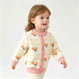 CozyCardi – Weich & warm – Gestrickte Strickjacke mit niedlichen Motiven