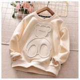LittleCloud – Bequem & Gemütlich – Pullover mit 3D-Bärenmotiv