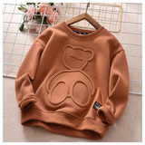 LittleCloud – Bequem & Gemütlich – Pullover mit 3D-Bärenmotiv