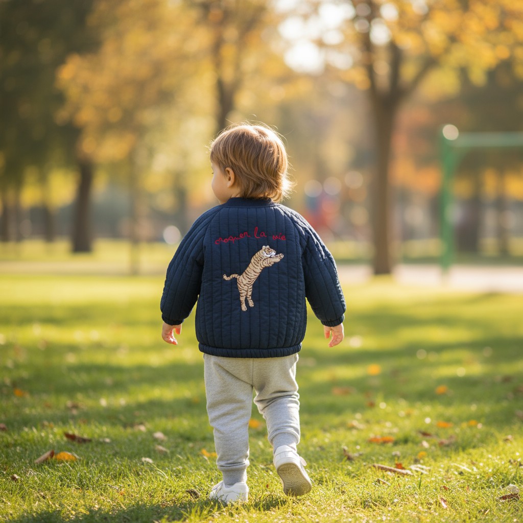 WildCharm – Warm & einzigartig – Gesteppte Kinderjacke