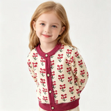 CozyCardi – Weich & warm – Gestrickte Strickjacke mit niedlichen Motiven