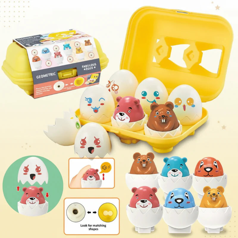 Montessori 3D Eggs Puzzle – Eine schöne Idee für Ostern – Eier-Sortierspiel
