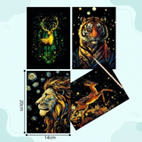 GlowArt – Glow-in-the-dark – Rubbelkarten-Set