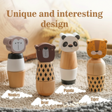 WoodyFriends – Motorik & Spaß – Stapelspielzeug aus Holz in Tierform