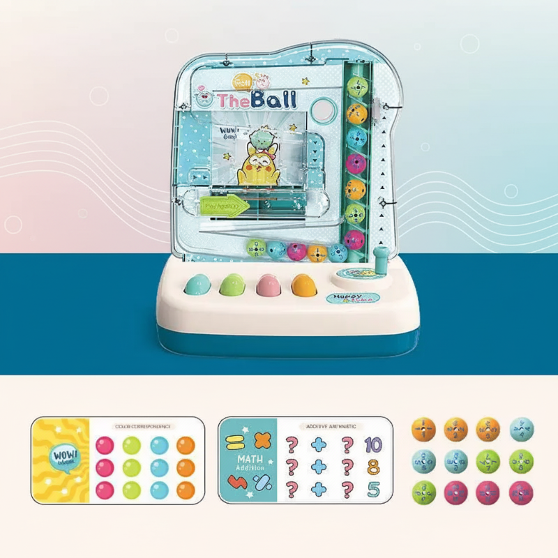 Montessori Math Track Game – Lernen & Logik – Kugelbahn-Spiel